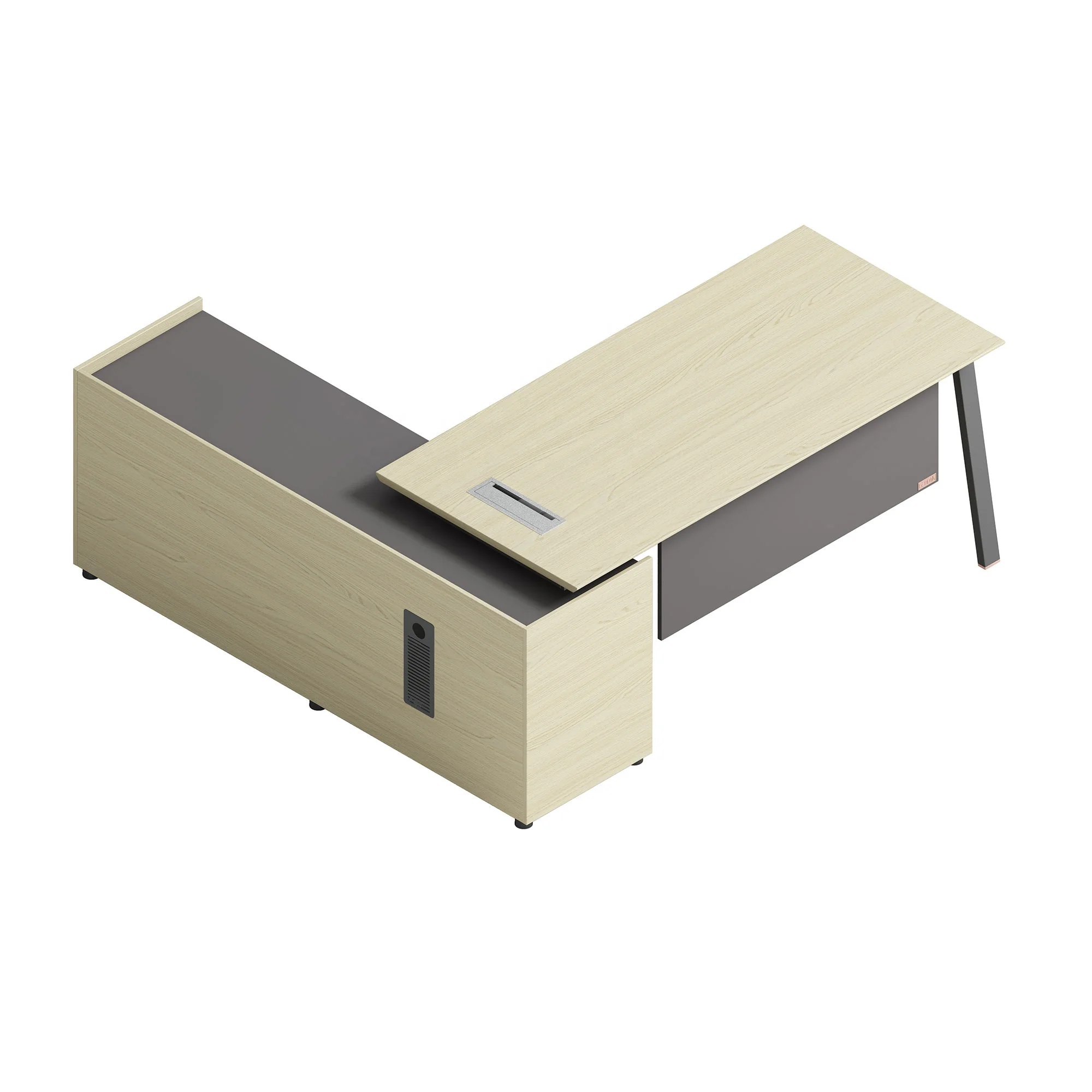 Oem Custom Made Wooden Panel Office Furniture Executive Manager Desk Modern Boss Table L Shape Director Table With Chair Desk