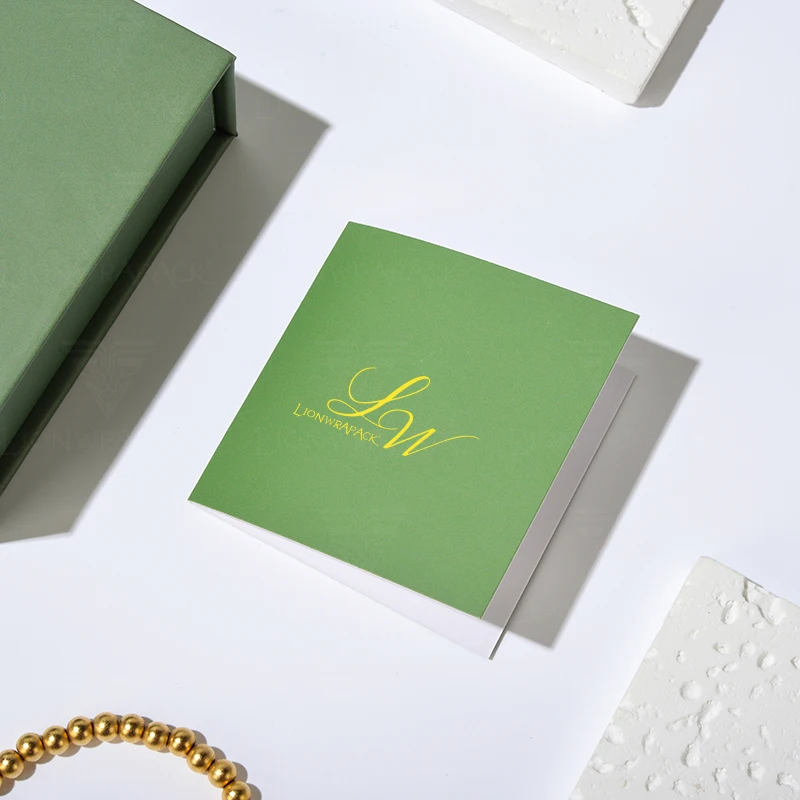 Lionwrapack Custom Logo Jewelry Box with Magnetic Flip Lid Eco Friendly Recyclable Packaging for Earring Ring Paper Packaging