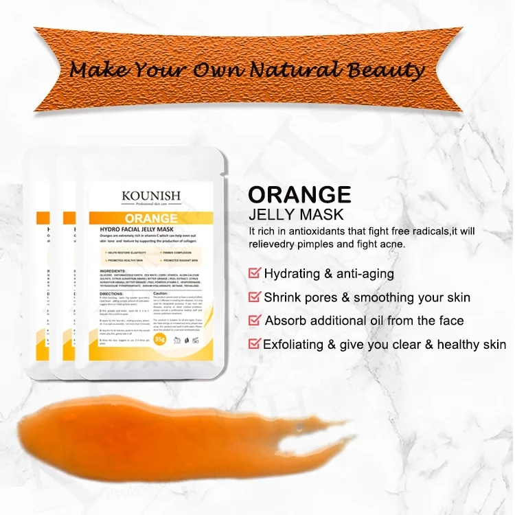 KOUNISH Korean Fruit Flower Anti Age Powder Jelly Face Mask Whiten  Products Skincare Beauty