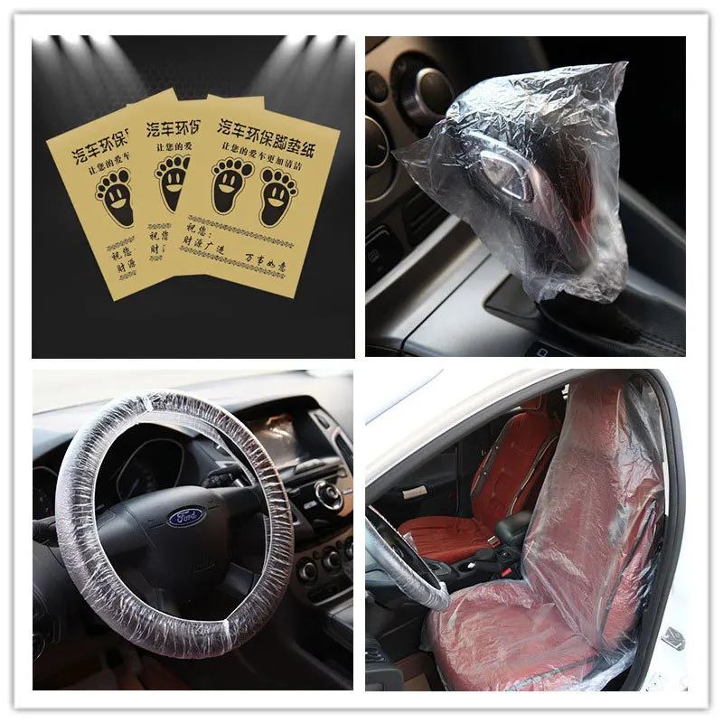 Anti-Dust Clear Disposable Universal PE Seat Cover Car Accessories