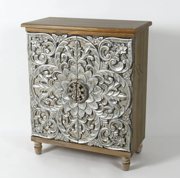 Hot Sell European Style Living Room Furniture Carved Sideboard console Cabinet