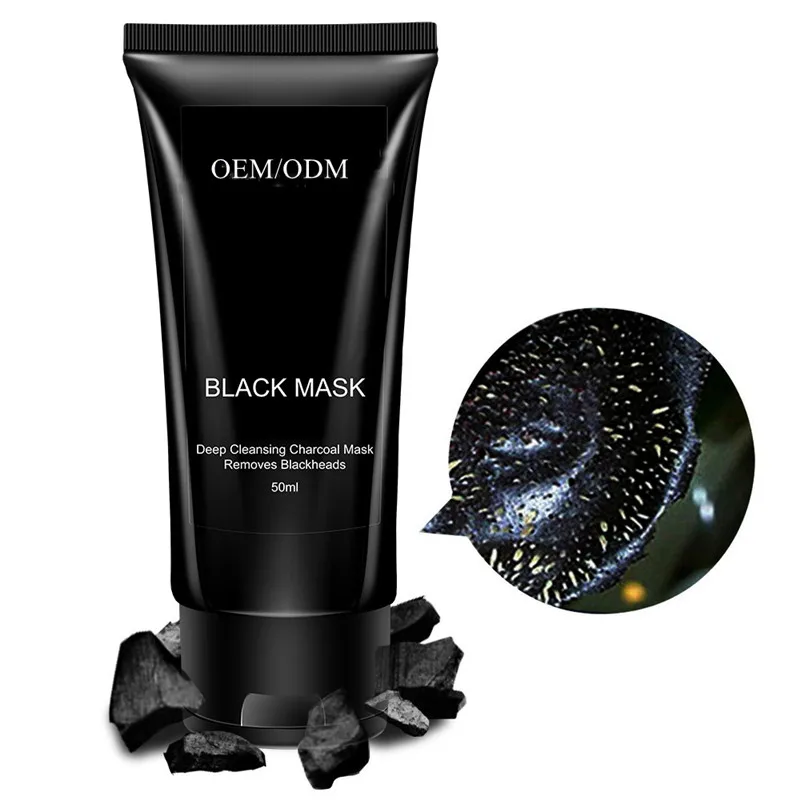 OEM blackhead remover charcoal purifying peeling off facial clay mask