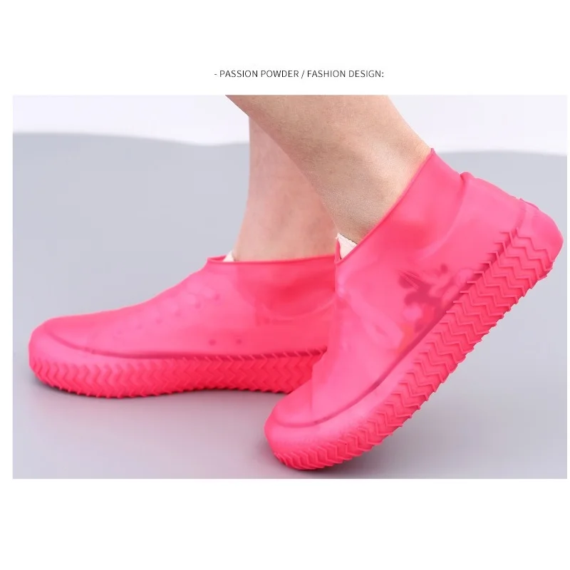 Outdoor Rain Boots Silicone Overshoes Non-Slip Shoe Covers Unisex Waterproof Silicone Shoe Covers