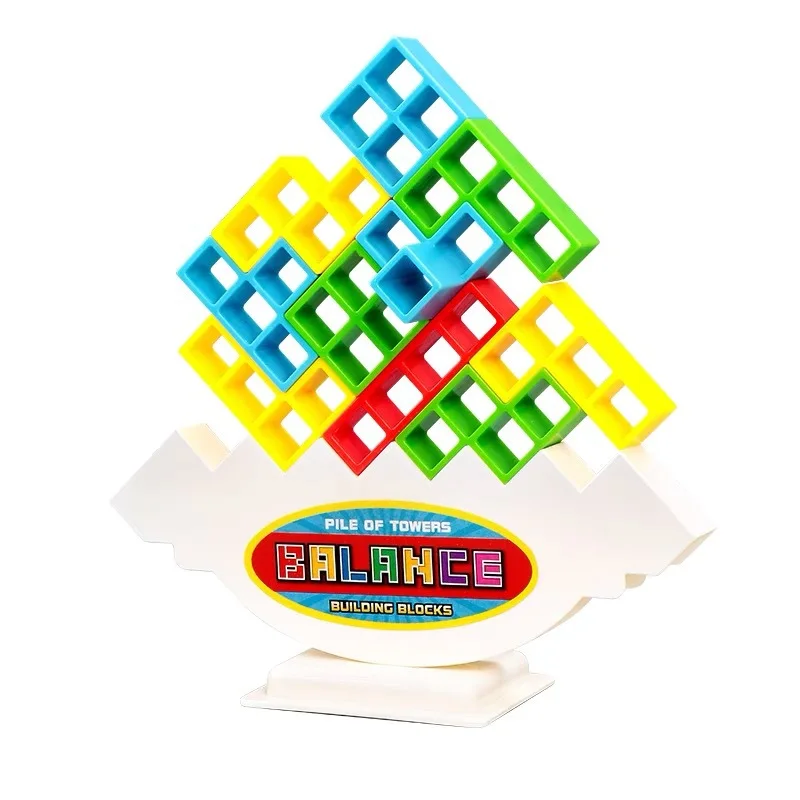 Stackable Russia Building Blocks Balance Game Toy Interactive Toys Gift Educational Toys For Kids Swing Building Blocks