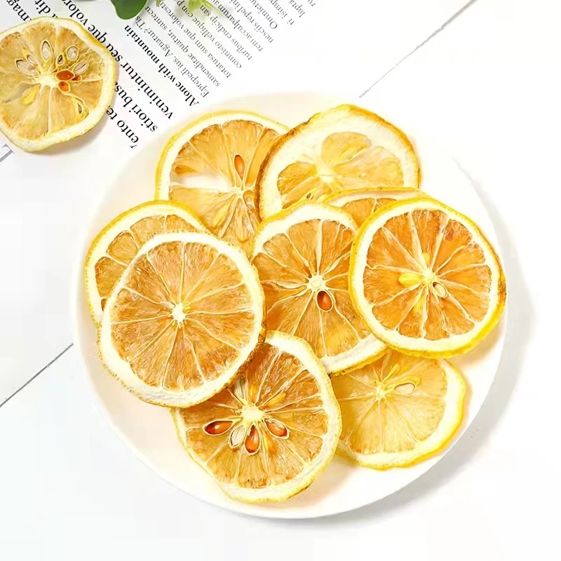 Huaou Wholesale High Quality Freeze Dried lemon slices Cheap Price Dry  Fruit  Tea Dried Lemon Slices