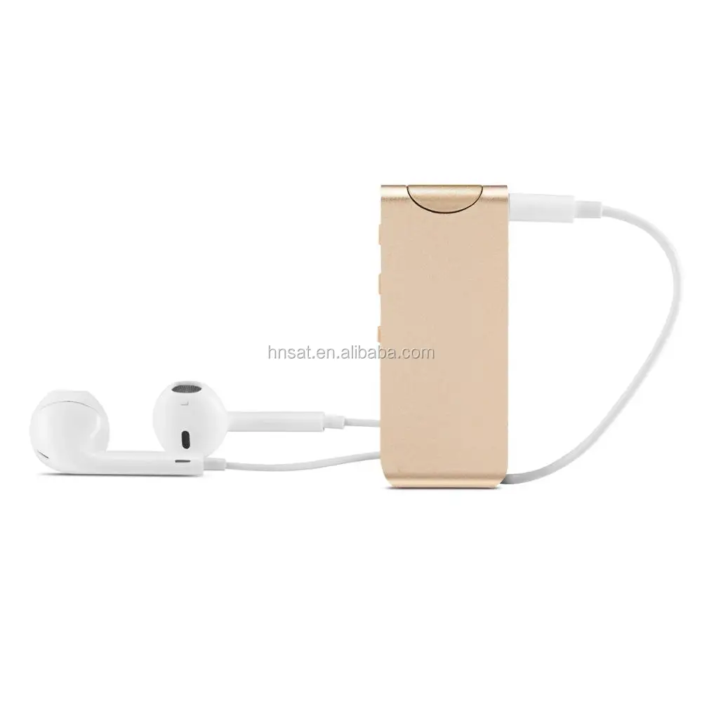 8GB 80meters wireless conceal recording & MP3 player device With clip and wireless microphone