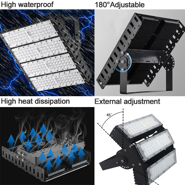Мощный суперъяркий Светодиодный прожектор Ip65 с подставкой, спортивный прожектор для стадиона, энергосберегающий свет, заводская цена