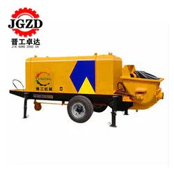 Construction Mini Concrete Mixer Truck Portable Trailer Mounted Cement Diesel Concrete Mixer Pump