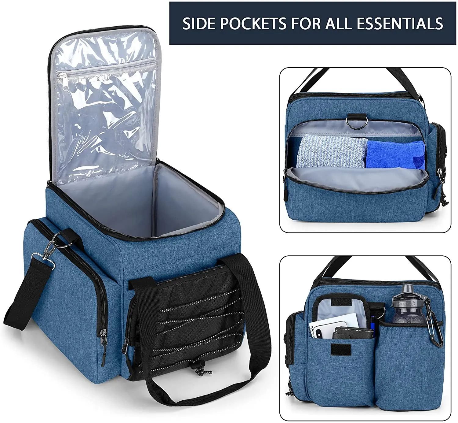 Bowling Ball Bag Tote Bag for Single Ball With Extra Storage Pockets