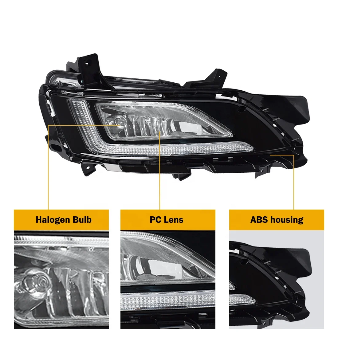 New model Car Accessories Led fog Driving light Daytime Running Light DRL For Hyundai Tucson 2019 2020 2021