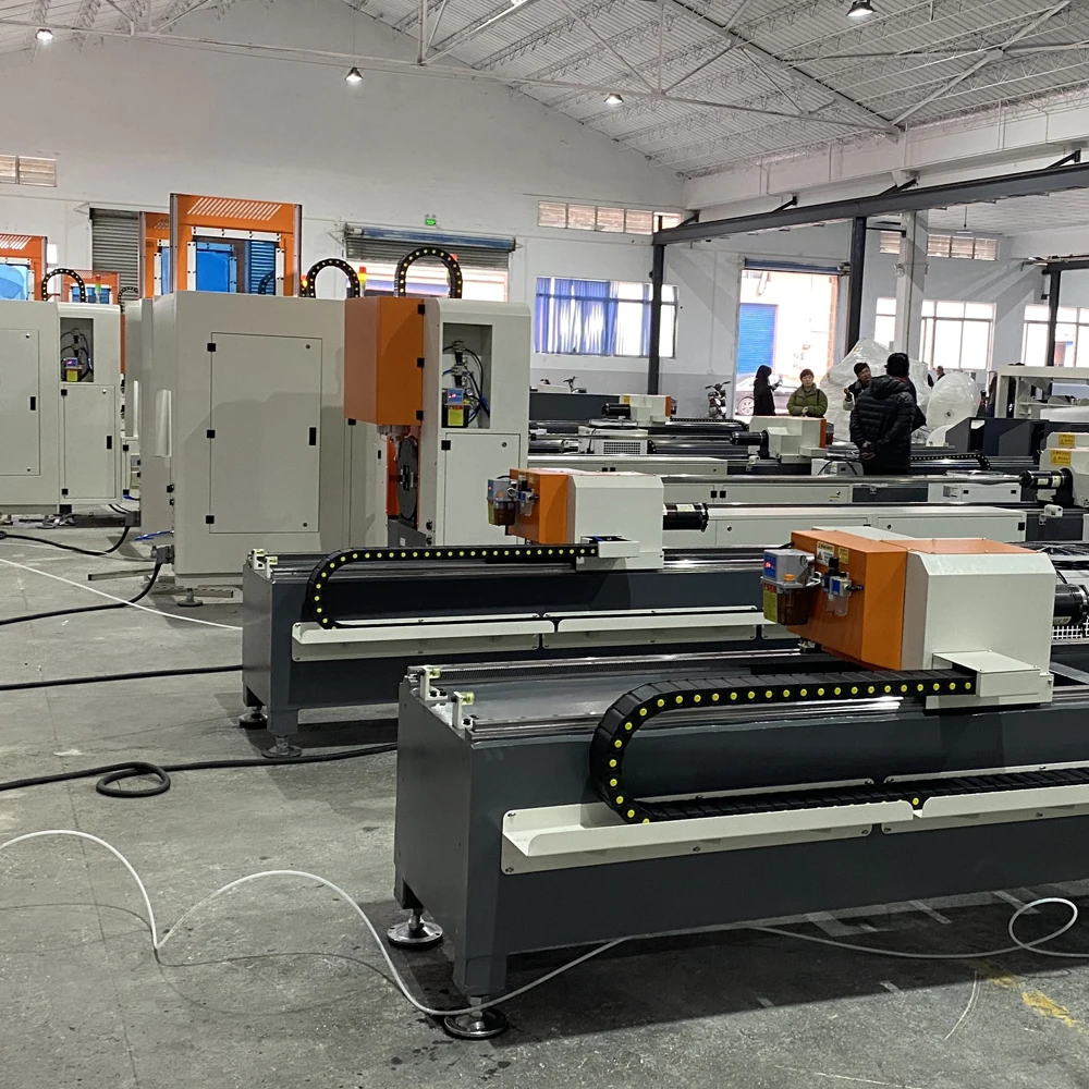 Tube Laser Cutting Machine Flat Push Double  s Semi-Automatic Universal Laser Cutter Fiber Laser Cutting Tube Machine