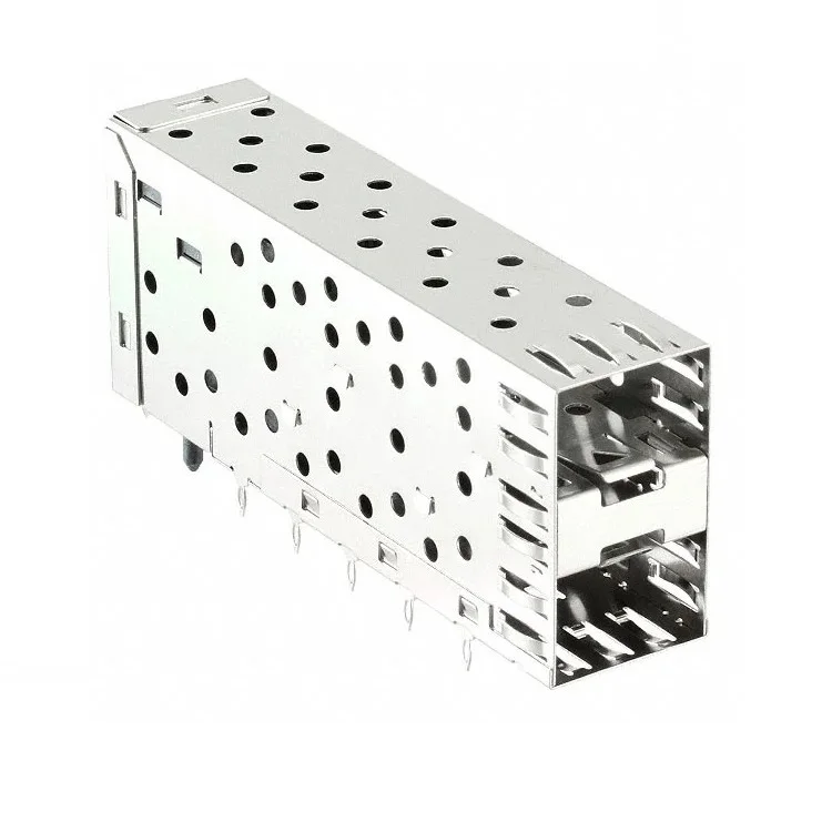 754620001 с металлическим EMI без легкой трубы пресс-Fit Тип 2X1 SFP клетка