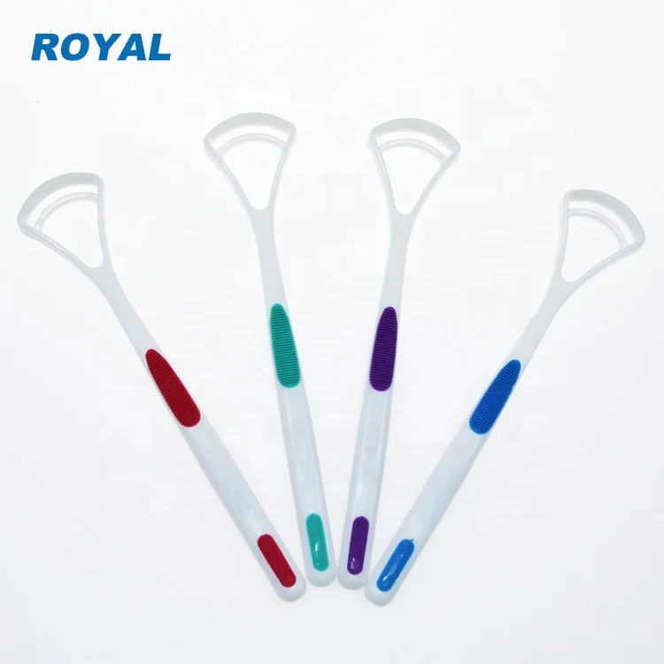 
Oral care plastic tongue cleaning scraper 