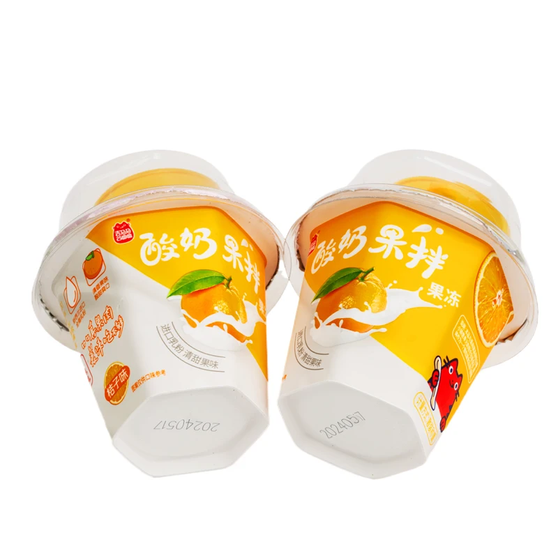 Delicious Sweet Jelly Fruit Jelly Cup With Coconut Jelly Pudding