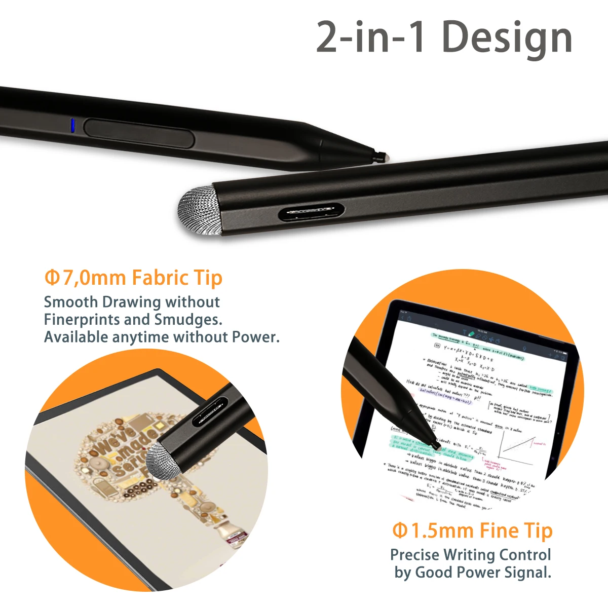 4096 Levels Of Pressure Sensitivity Stylus Pen For Microsoft Surface Pro X Laptop Pen Tilt Active Touch Pencil For Tablet