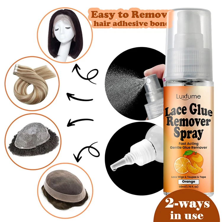 Lace Glue Remover Spray Wig Bond Residue Buildup Adhesive Remover Spray For Skin