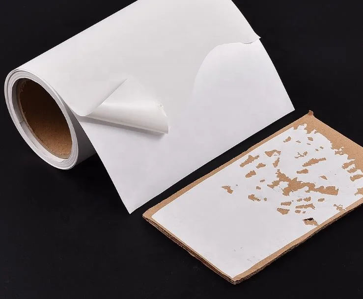 Customized Size Self Adhesive Security Eggshell Paper Stickers