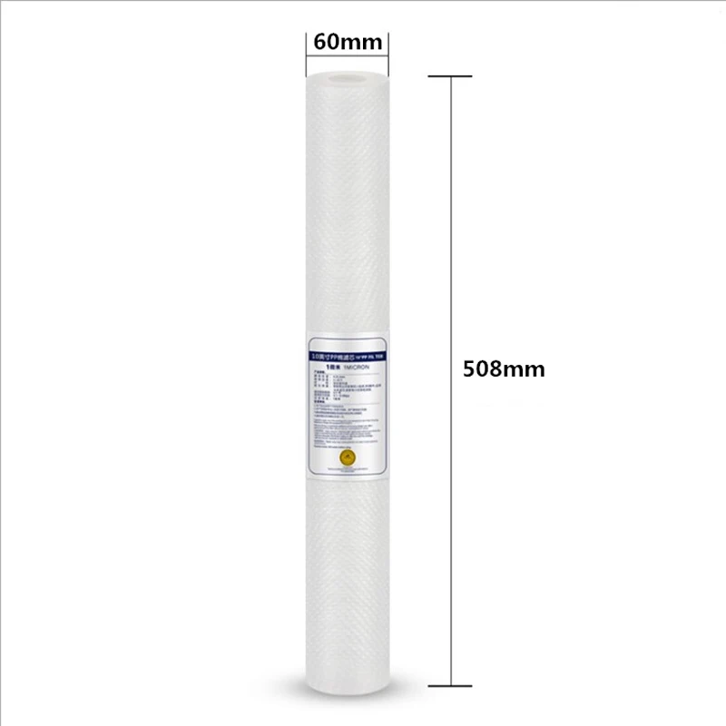 1 5 Micron PP 10 20 30 40 Inch Water Filters Sediment Filter Cartridge PP Cartridge