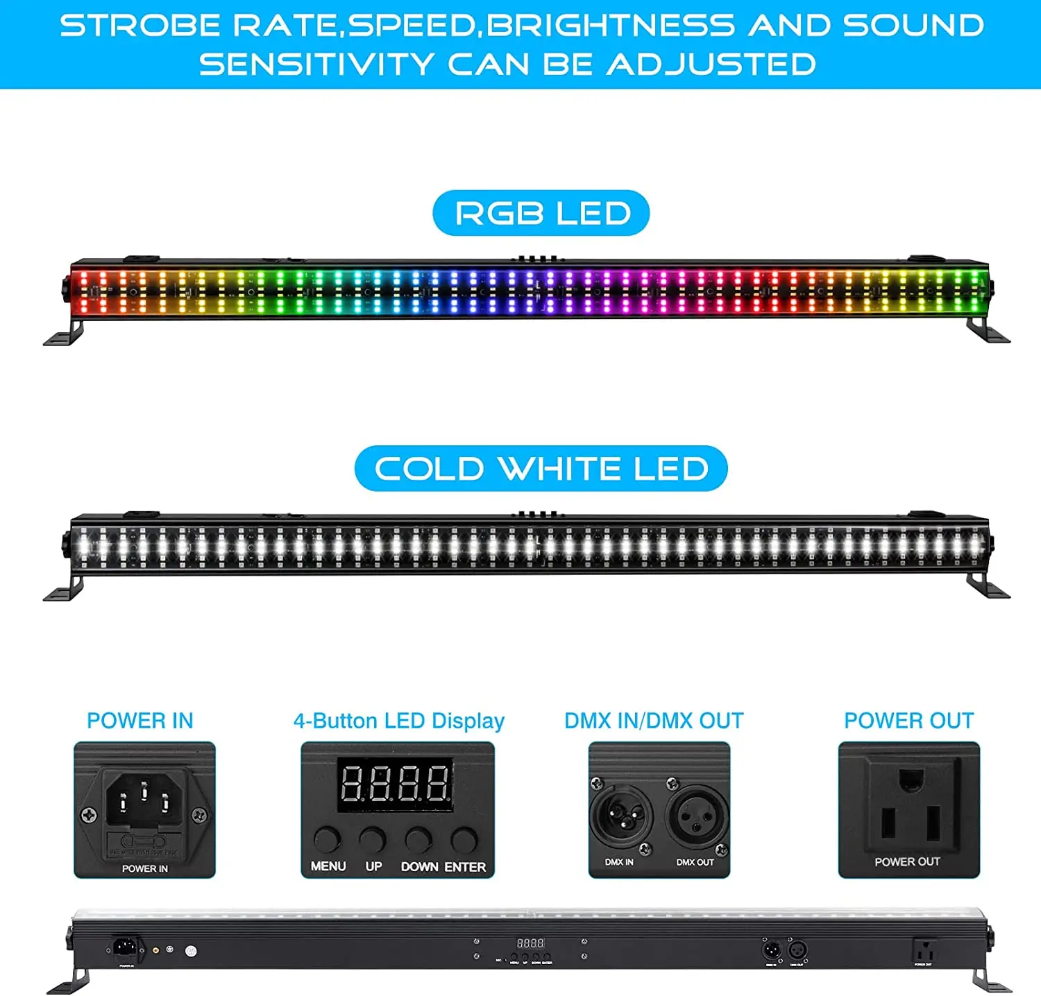 Ppsk 288led 100 Вт RGBW 4 в 1 DJ стробоскоп с эффектом погоня для освещения сцены
