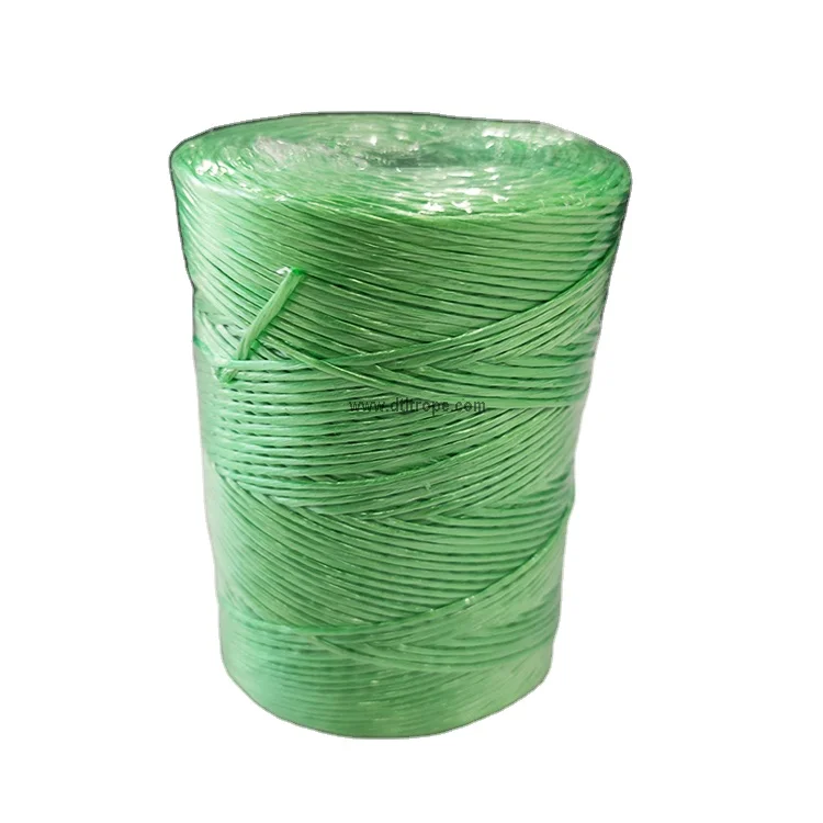 UV resistant PP baler twine blue green white for agricultural packaging 3mm 4mm 9kg/roll