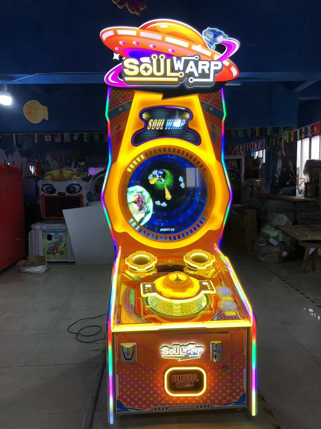 Dinibao New Soul Warp Video Game Machine Kid-Friendly Arcade Boxing and Shooting Game Coin Payment for Amusement