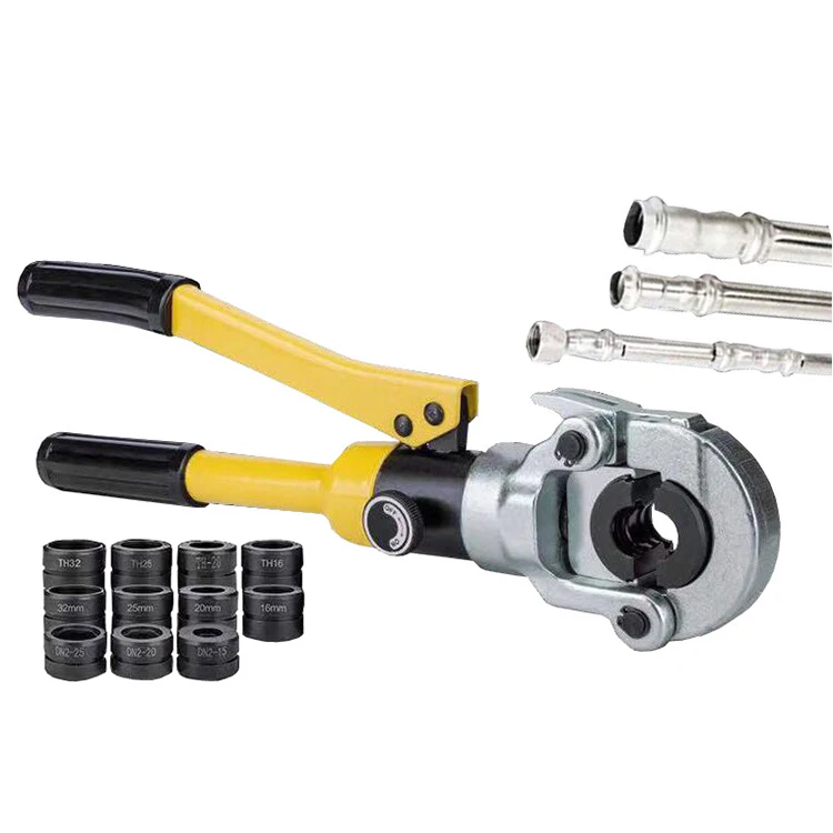CW-1632 Hydraulic Pipe Tube Crimping Tool 16-32mm Pex Fitting Tool Plumbing Pipe Clamp Pliers Pressure 10T