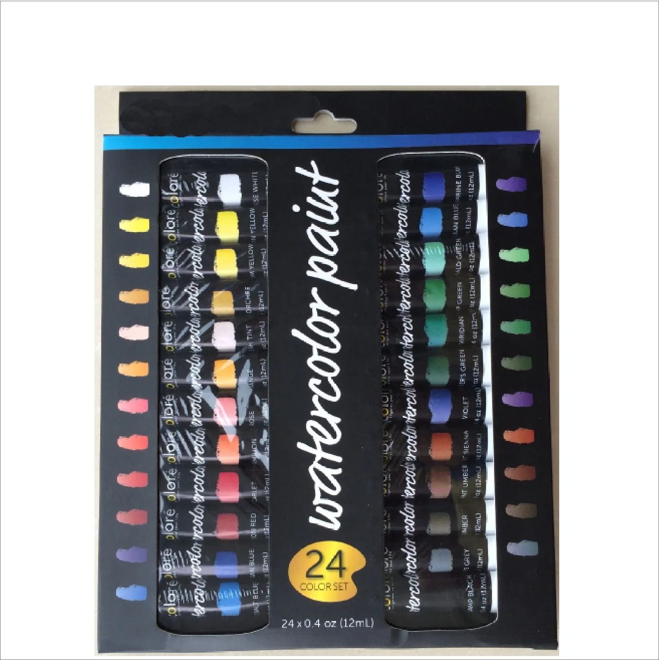 24pcs 12ml Watercolor Paint with Artist Brush