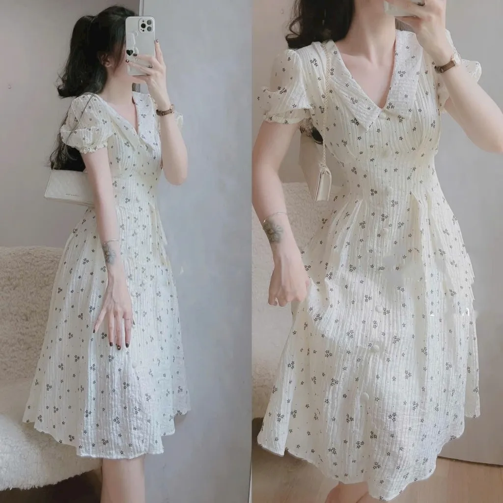 High Quality Foam Floral Dress Green Vina Custom Size Odm Packed In Bag Vietnam Manufacturer 2024