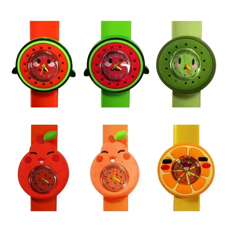 Cartoon Kid Children Cute Slap Watch Bracelet Silicone Slap Watches