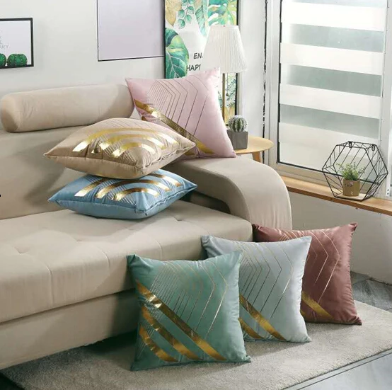Wholesale Cushion Cover Velvet Pillow Covers Super Soft Sofa Cushions