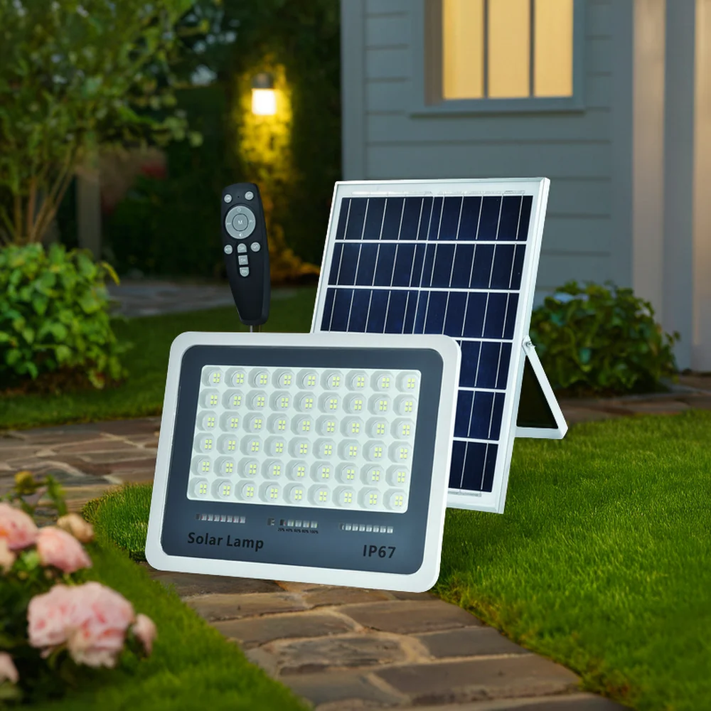 High Performance Customized Garden Pathway IP65 200w White LED Outdoor Waterproof Solar Flood Lights