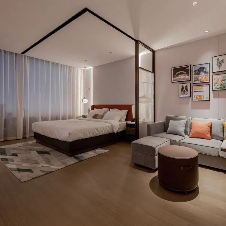 Orangefurn экономичная лучшая Западная Мебель для гостиничных номеров 3D Рисунок металлический каркас кровати 5 звезд Hilton гостиничный набор мебели продажи