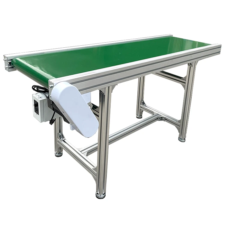 Discount price Aluminium frame Customize manufacturer adjustable height PVC Belt Conveyor