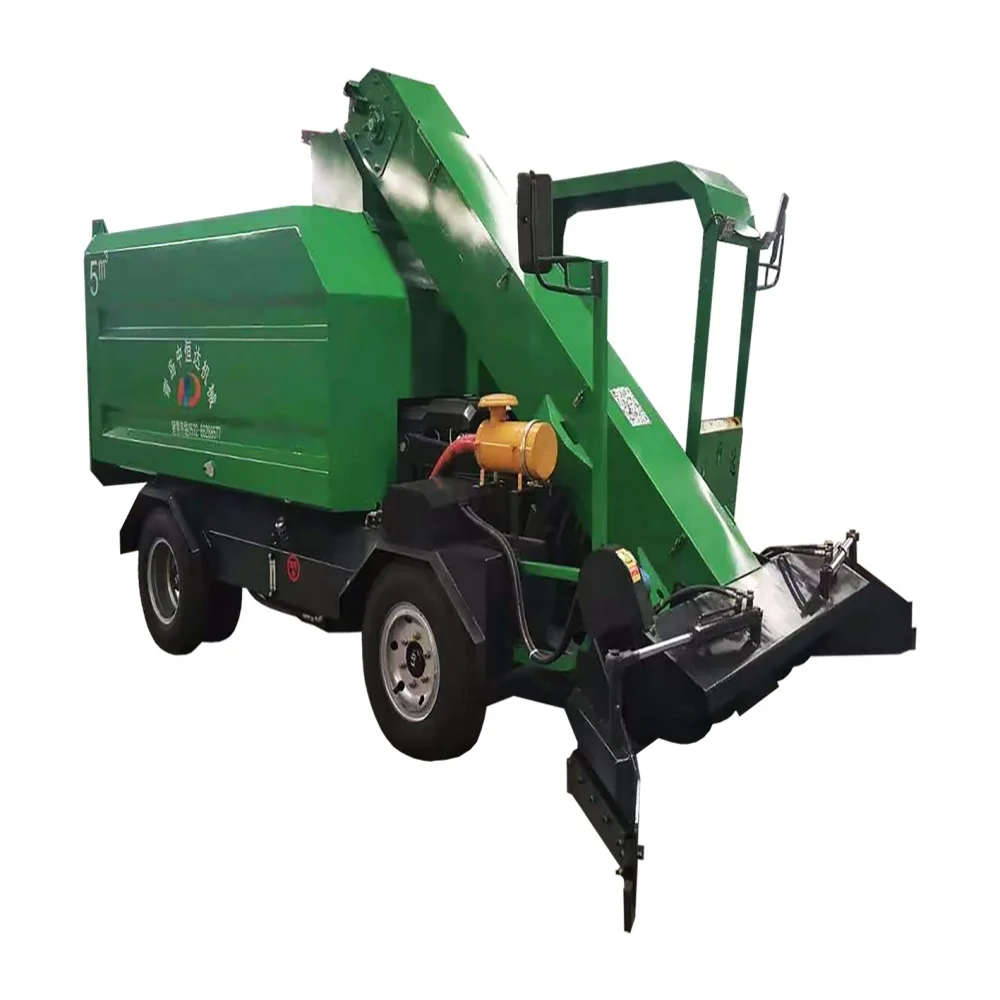 nightsoil collector dung large dairy farm manure cleaning car automatic farm manure 3 cubic ranch cleaning car
