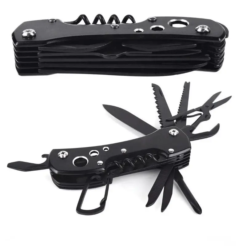 Multifunctional Knife Stainless Steel Pocket Knives Folding Plier Mini Portable Folding Screwdriver Pliers Outdoor Survival Tool