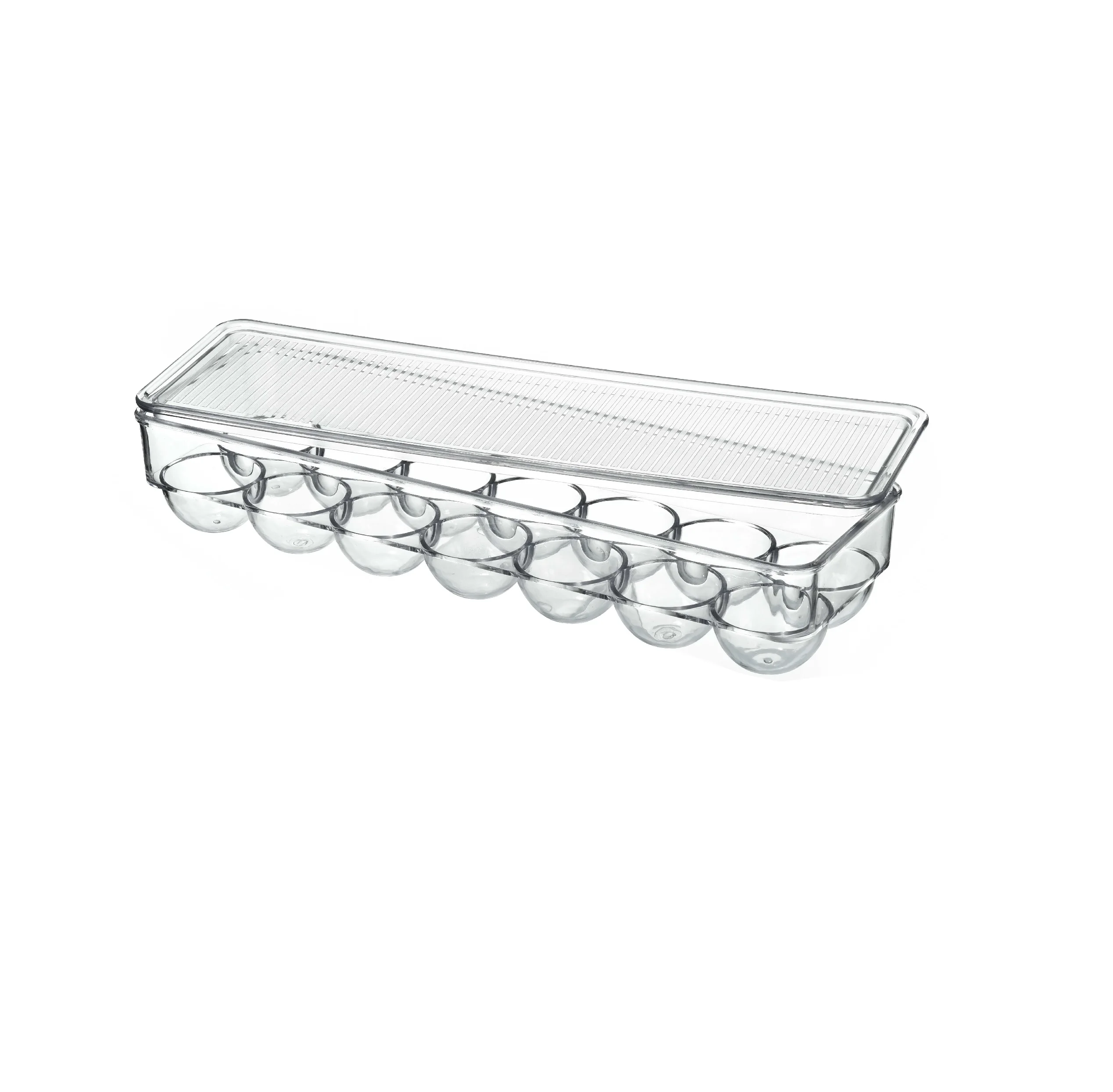 SA-0665 Refrigerator 21 grid transparent drawer egg rack box plastic egg storage device