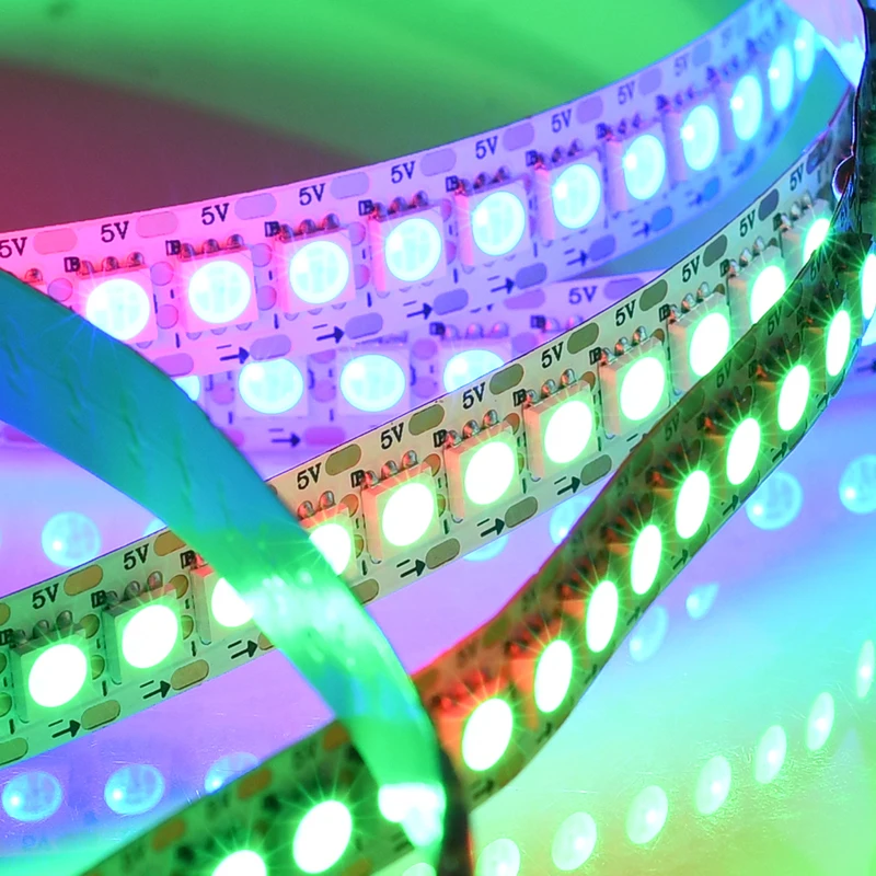 High Pixel Break-point Continuingly RGB LED Strip 5050 RGB WS2813 LC8813 Dual Signal Strip Easy to Install High Lumen LED Strip