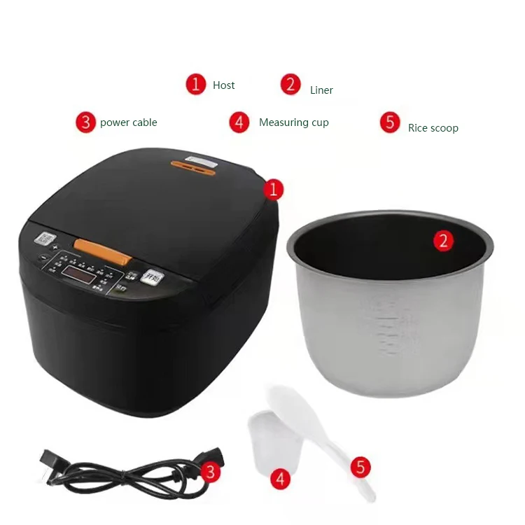 Household 5L Silver crest technology smart rice cooker low sugar rice cooker Multi-functional Intelligent Rice Cooker