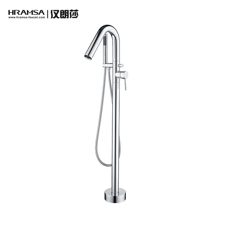 Kaiping Hramsa Brass matte black freestanding bathtub faucet