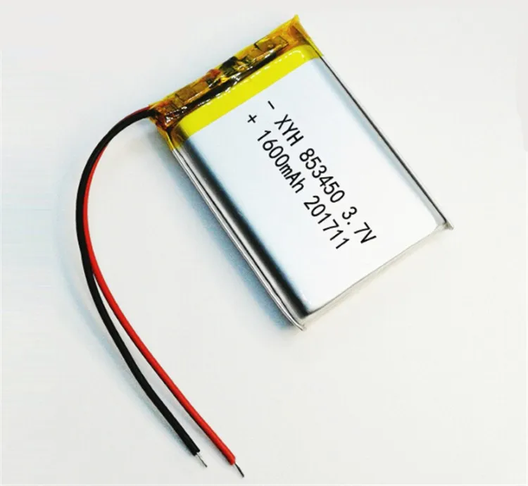 3.7V 1600Mah 5.92Wh 853450 Li-Ion Lithium Li-Polymer Polymer Battery For GPS