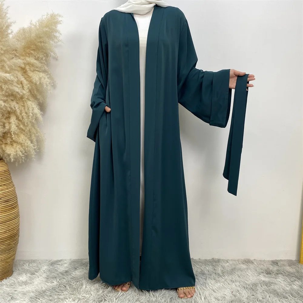 Modest dress Applique Embroidery Long Sleeve Maxi Dress Loose Islamic clothing Dubai Robe Abaya Women Muslim Dress