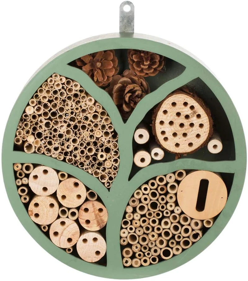 Lamb Factory Custom Eco Friendly Bee hive House Courtyard Wooden Insect Nest Box FSC bee Hotel