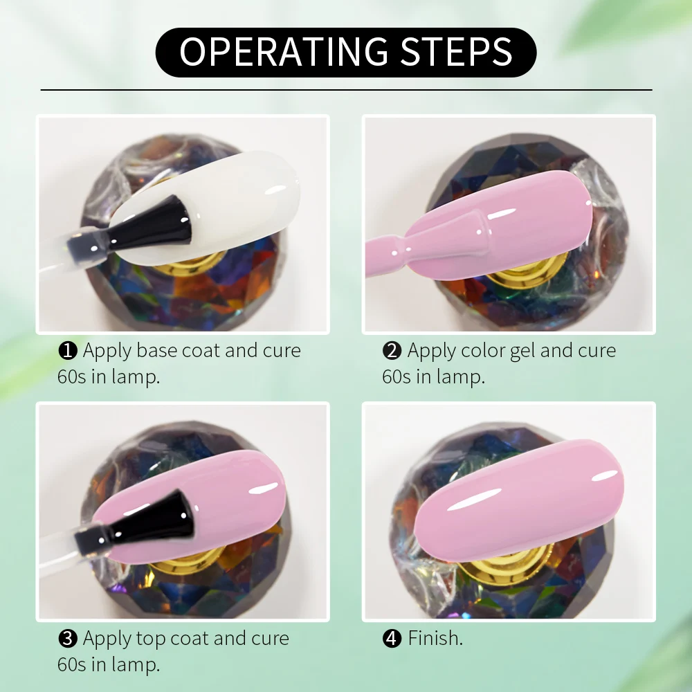 Blueyes Nail Supplies Wholesale OEM Free HEMA Nail Gel Polish Odorless UV Gel Soak Off Vegan LED UV Gel Nail Polish