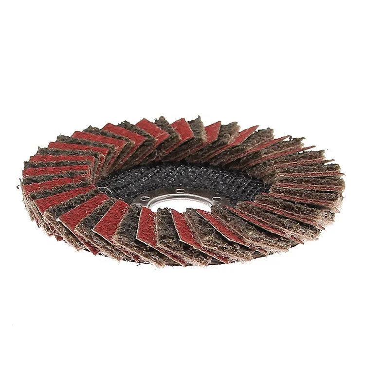 Abrasives Tools 4.5 Inch 80# Zirconium Oxide  Nylonred Sand 115Mm Abrasive Flap Disc