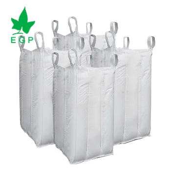 EGP China factory PP FIBC big jumbo bag High quality Woven Bag 1 ton 1.5 ton 2 ton top Skirt duffel filling spout customize