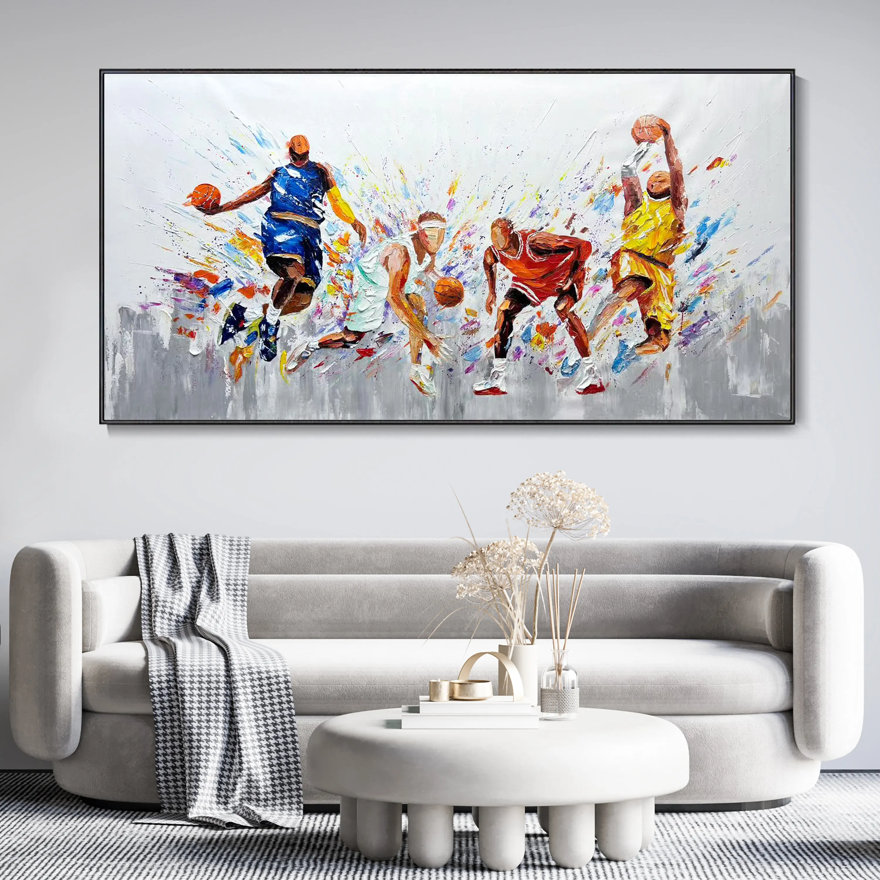 Картина на холсте с большой тяжелой текстурой