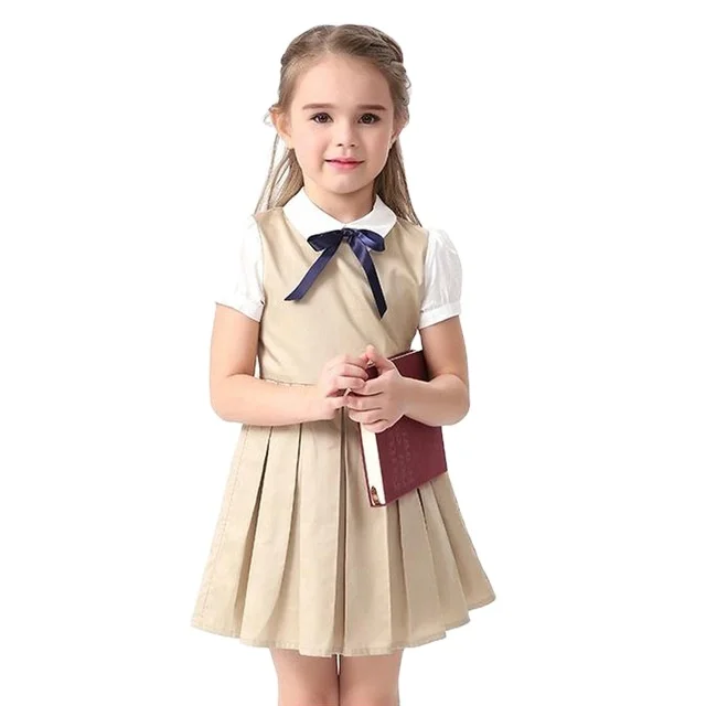 High Quality Customizable fabric international school uniform children school uniform