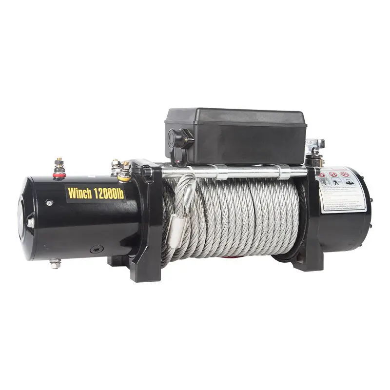 12v wire rope electric winch power 6000lbs off road winch for 4x4 cars