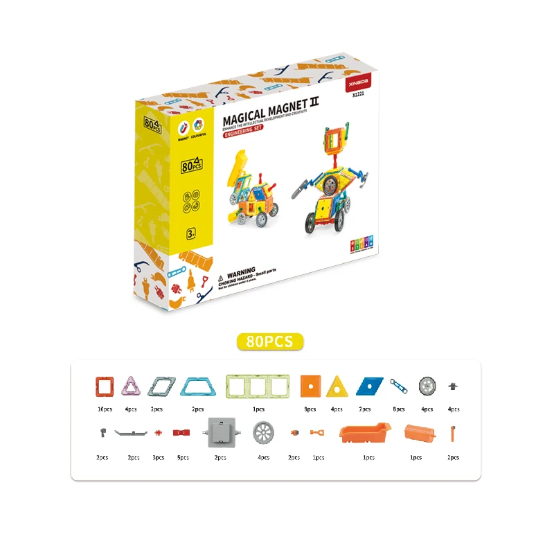 STEM Educational Construction Kit 3D car and auto Magnetic Toys Magnetic Stem Toys Birthday Gift