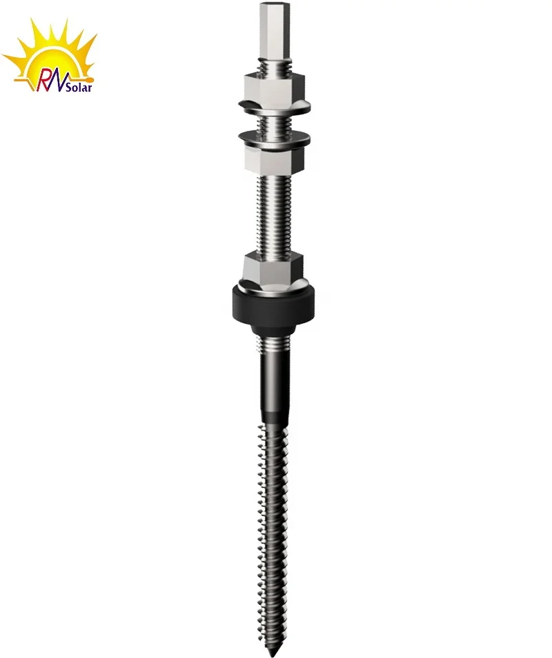 Wholesale  Solar  Hanger Bolt Mounting System for T-shaped Iron Sheet Roof